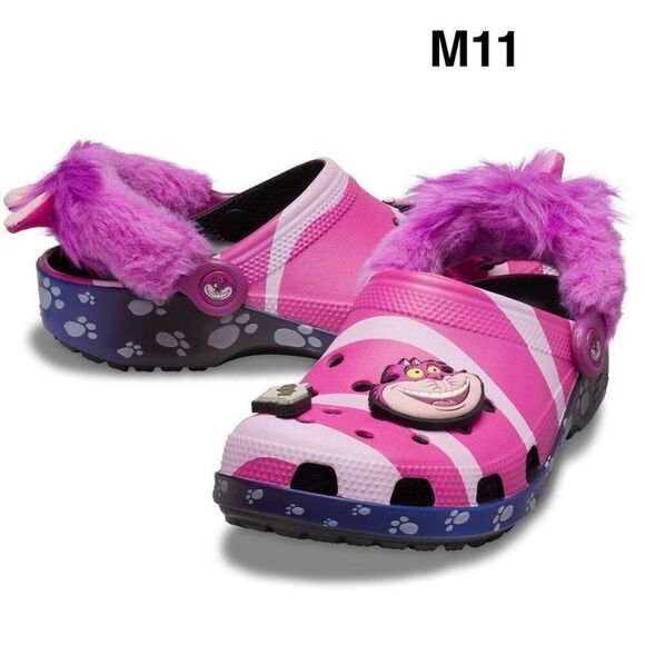 M11 Cheshire Cat Adults Unisex Alice in Wonderland CROCS Disney NWT NEW/Sealed - Picture 1 of 8